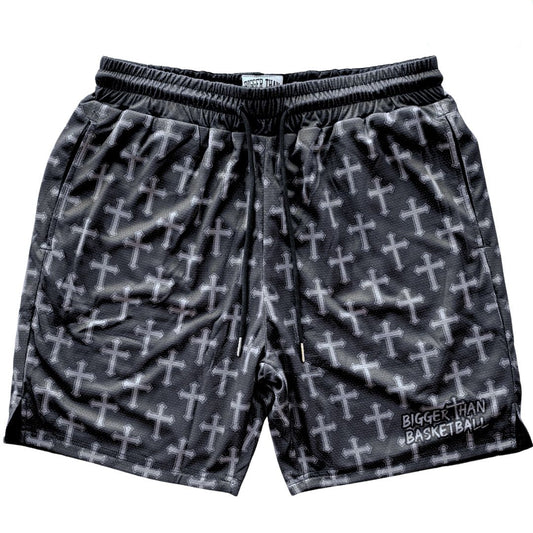 Cross Pattern - Shorts - Blackout