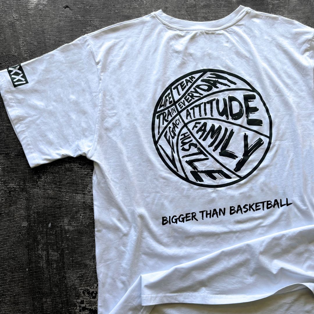 Bigger Than Basketball - T-Shirt - White