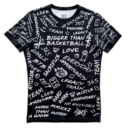 Emotions - Performance Compression T-Shirt - Black