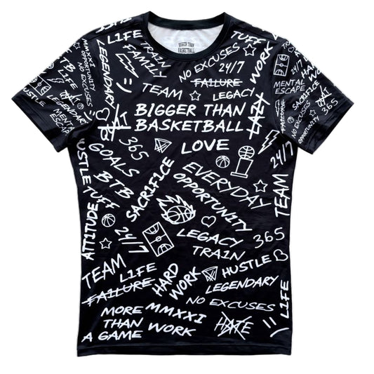 Emotions - Performance Compression T-Shirt - Black