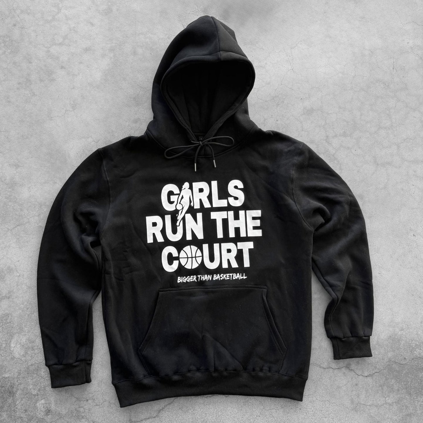 Girls Run The Court - Hoodie - Black