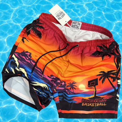 Sunset Hoops - SWIM TRUNKS