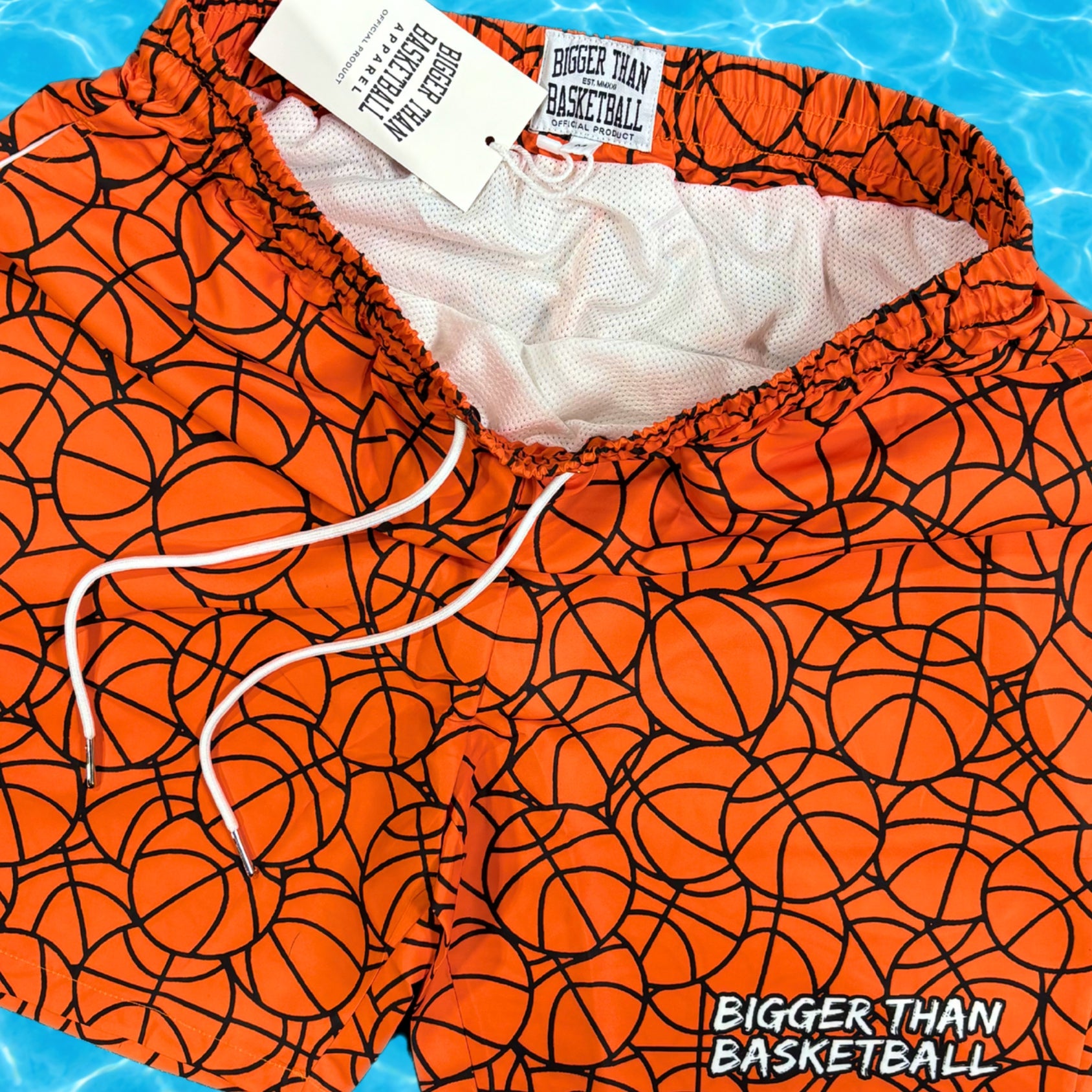 Basketball Pattern - SWIM TRUNKS