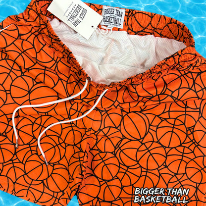 Basketball Pattern - SWIM TRUNKS