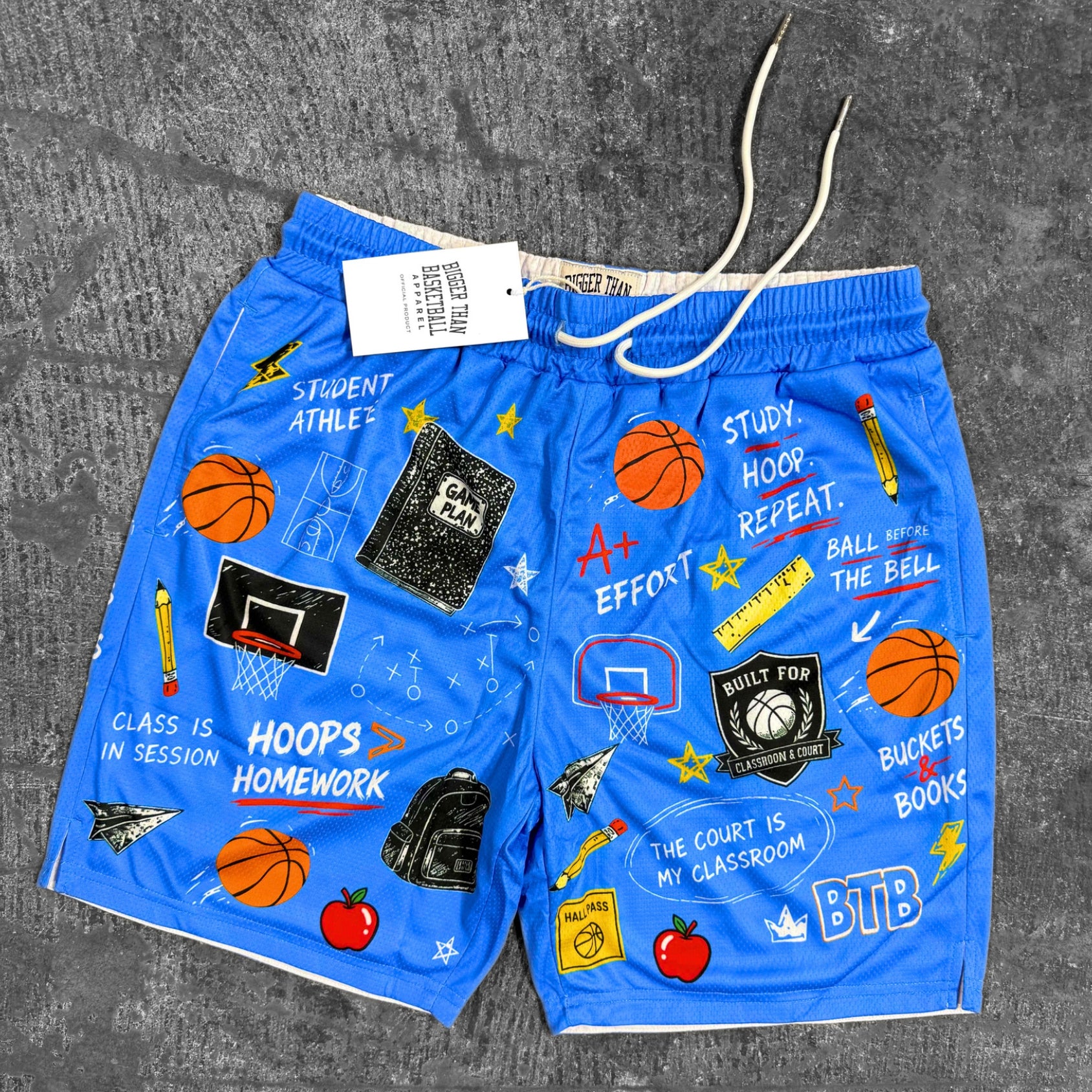 School of Buckets - Shorts - Carolina Blue