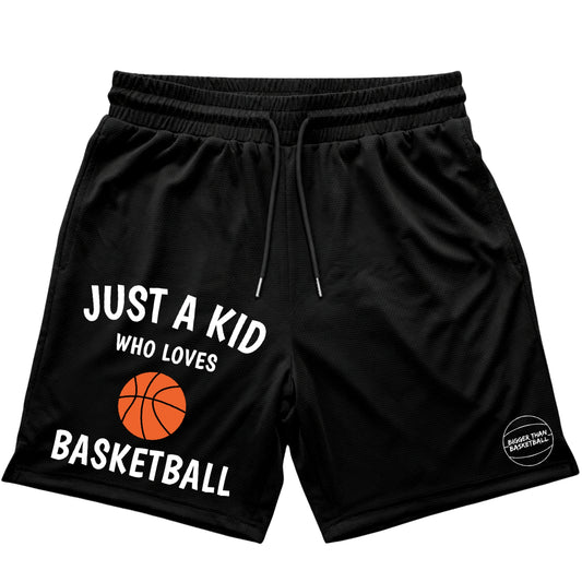 Just A Kid - Shorts - Black