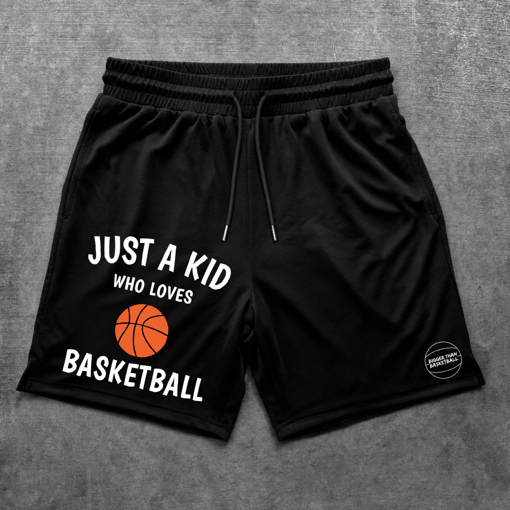 Just A Kid - Shorts - Black
