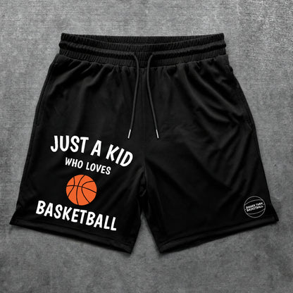 Just A Kid - Shorts - Black