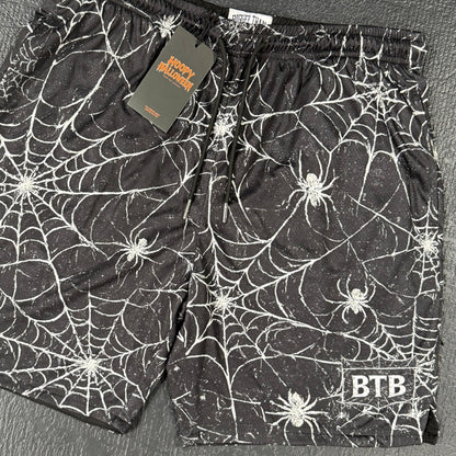 Spider Web - Shorts - Black