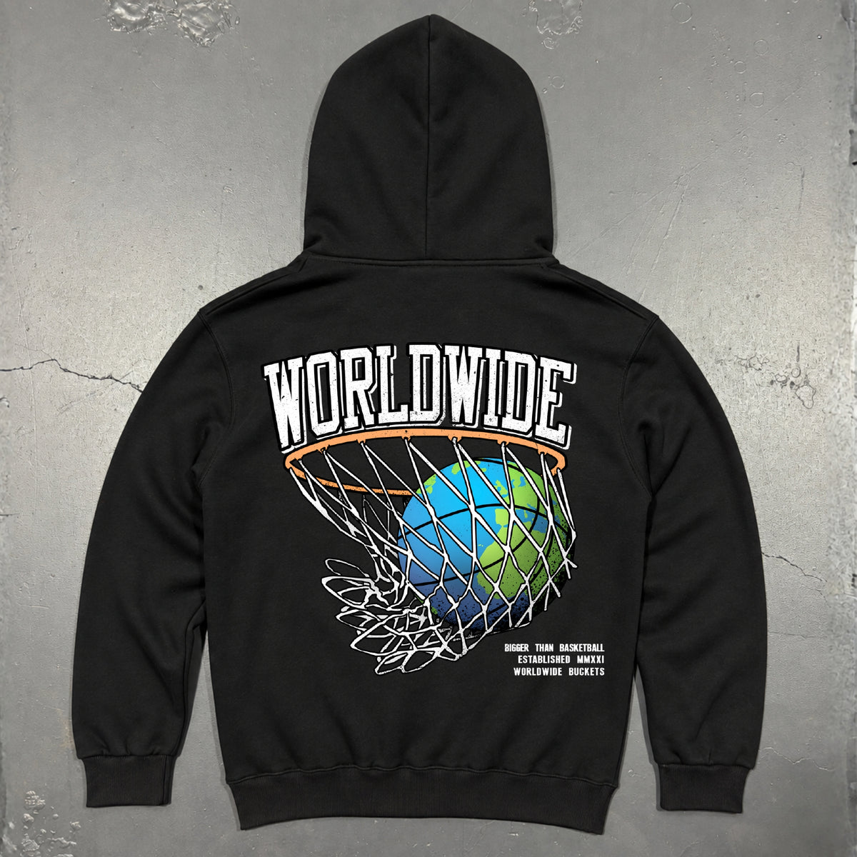 Worldwide Buckets - Hoodie - Black