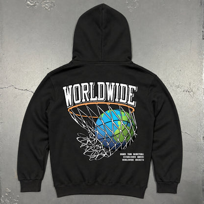 Worldwide Buckets - Hoodie - Black