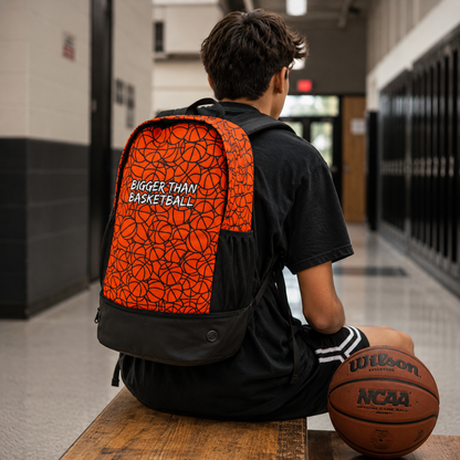 Basketball Pattern Hybrid Backpack