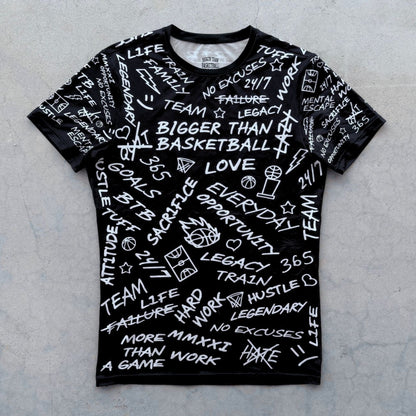 Emotions - Performance Compression T-Shirt - Black