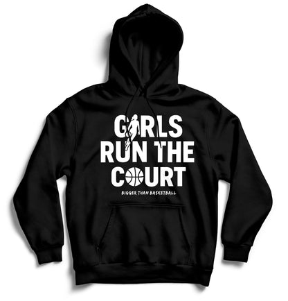 Girls Run The Court - Hoodie - Black