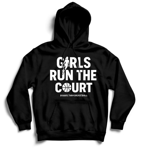 Girls Run The Court - Hoodie - Black