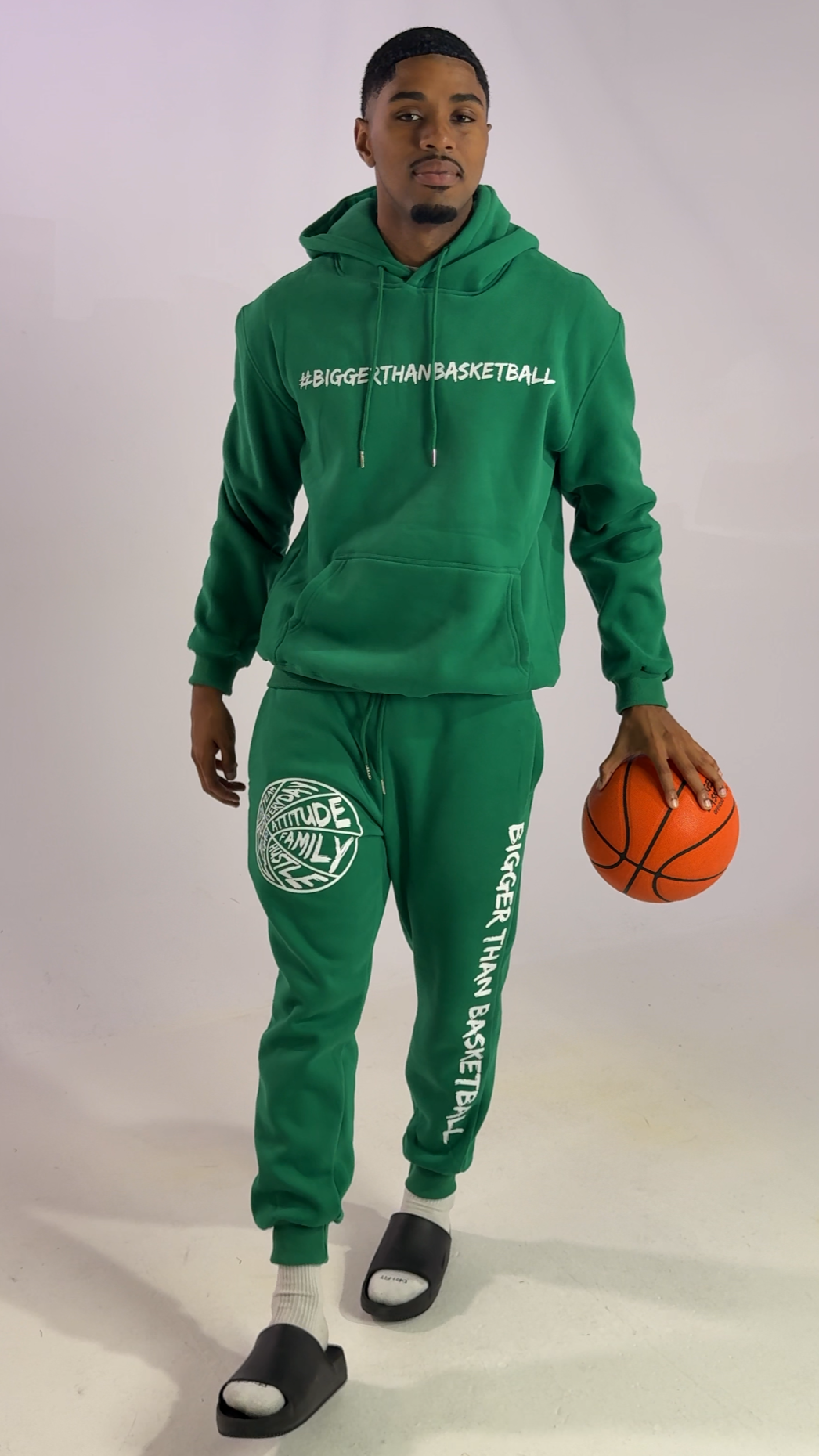 Bigger Than Basketball - Hoodie - Green