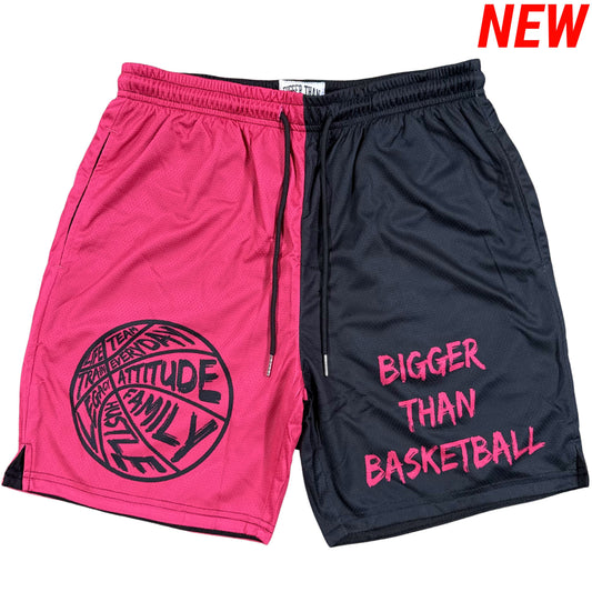 Bigger Than Basketball - Shorts - Pink/Black