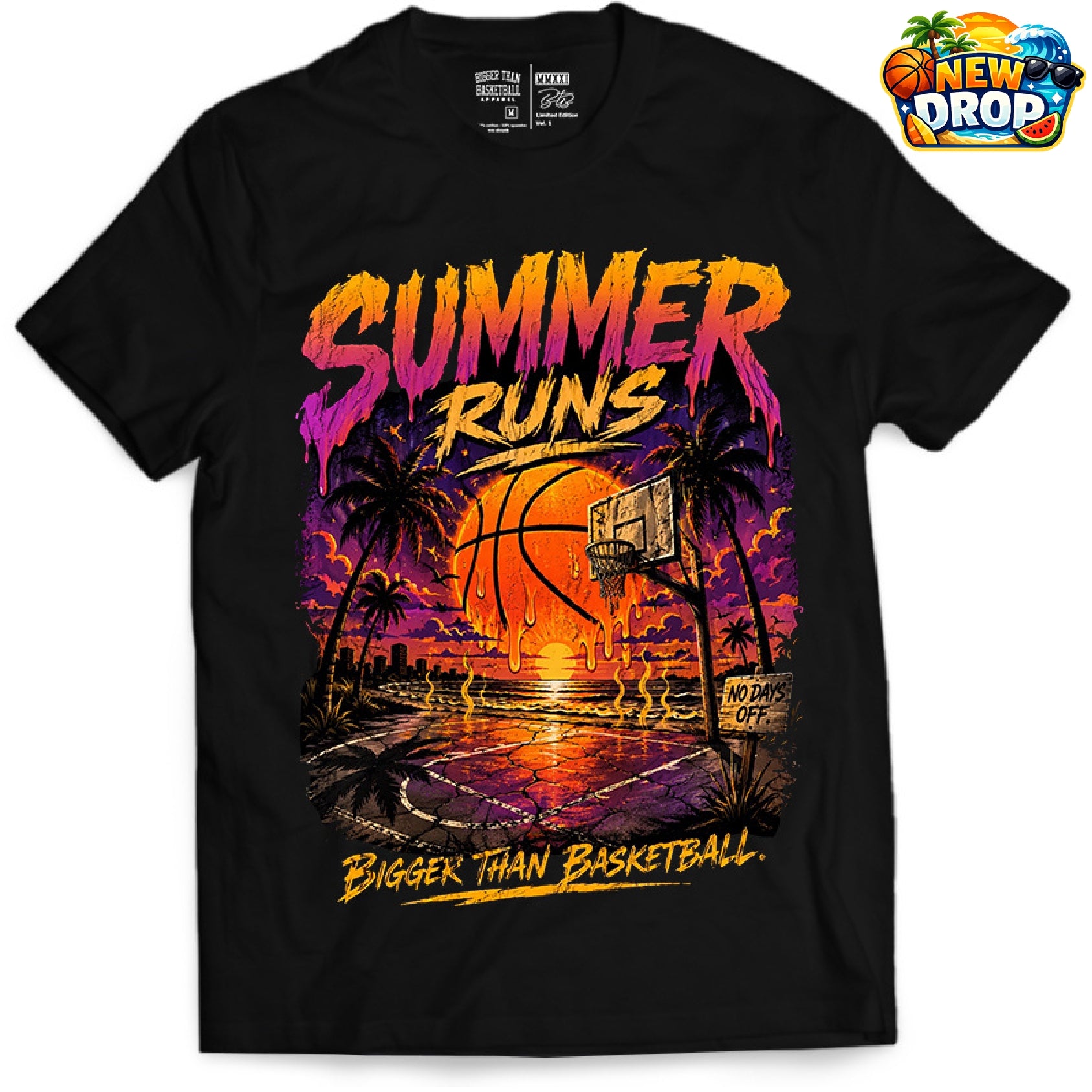 Summer Runs - T-Shirt - Black