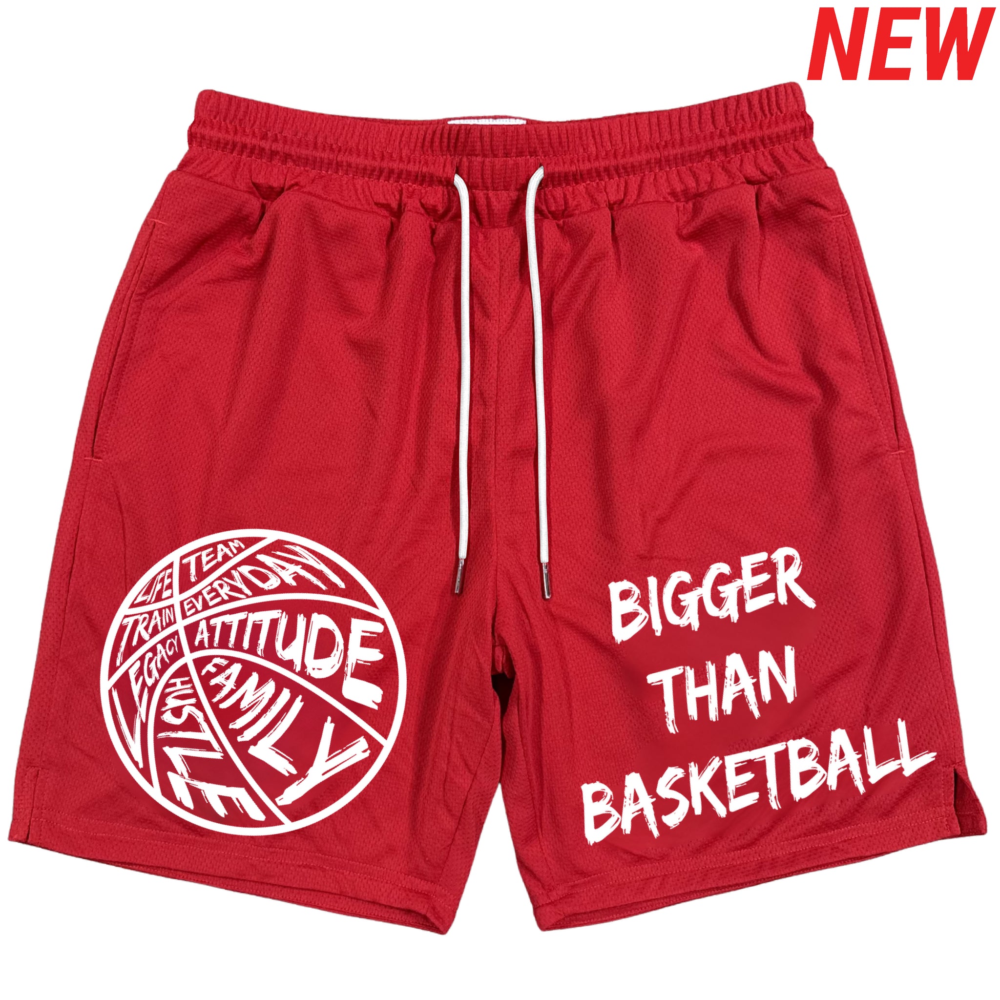 Bigger Than Basketball - Shorts - Red