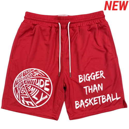 Bigger Than Basketball - Shorts - Red