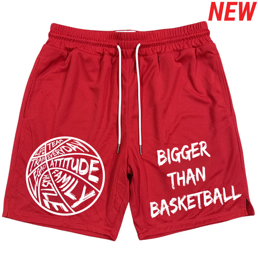 Bigger Than Basketball - Shorts - Red