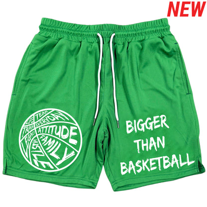 Bigger Than Basketball - Shorts - Green