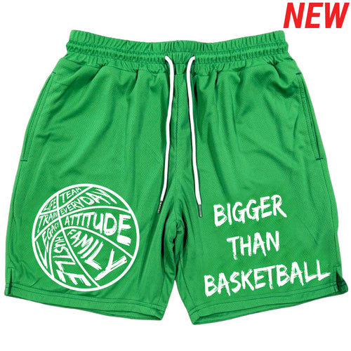 Bigger Than Basketball - Shorts - Green
