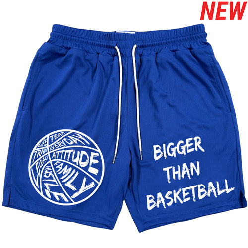 Bigger Than Basketball - Shorts - Blue