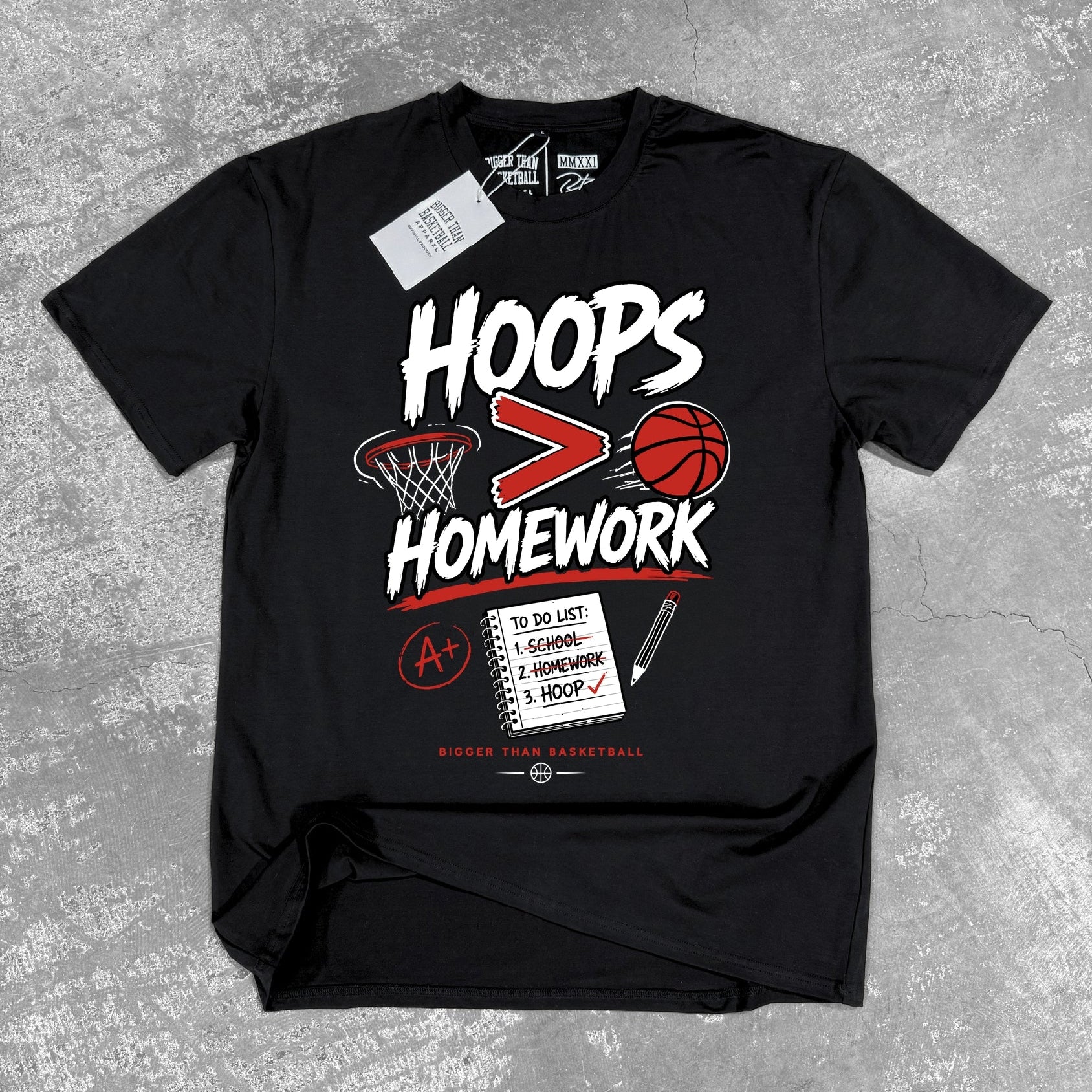 Hoops > Homework - T-Shirt - Black