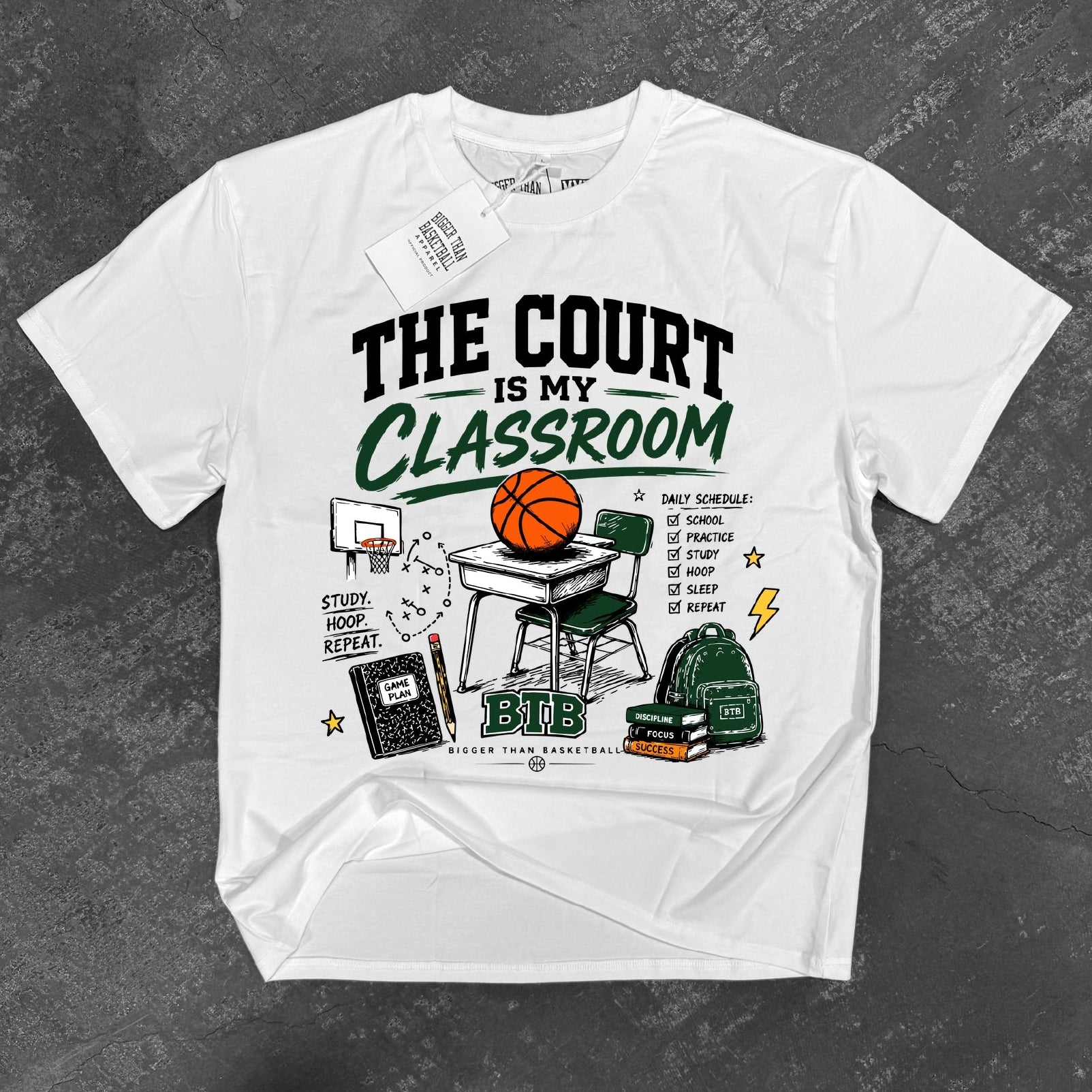 The Court is my Classroom - T-Shirt - White