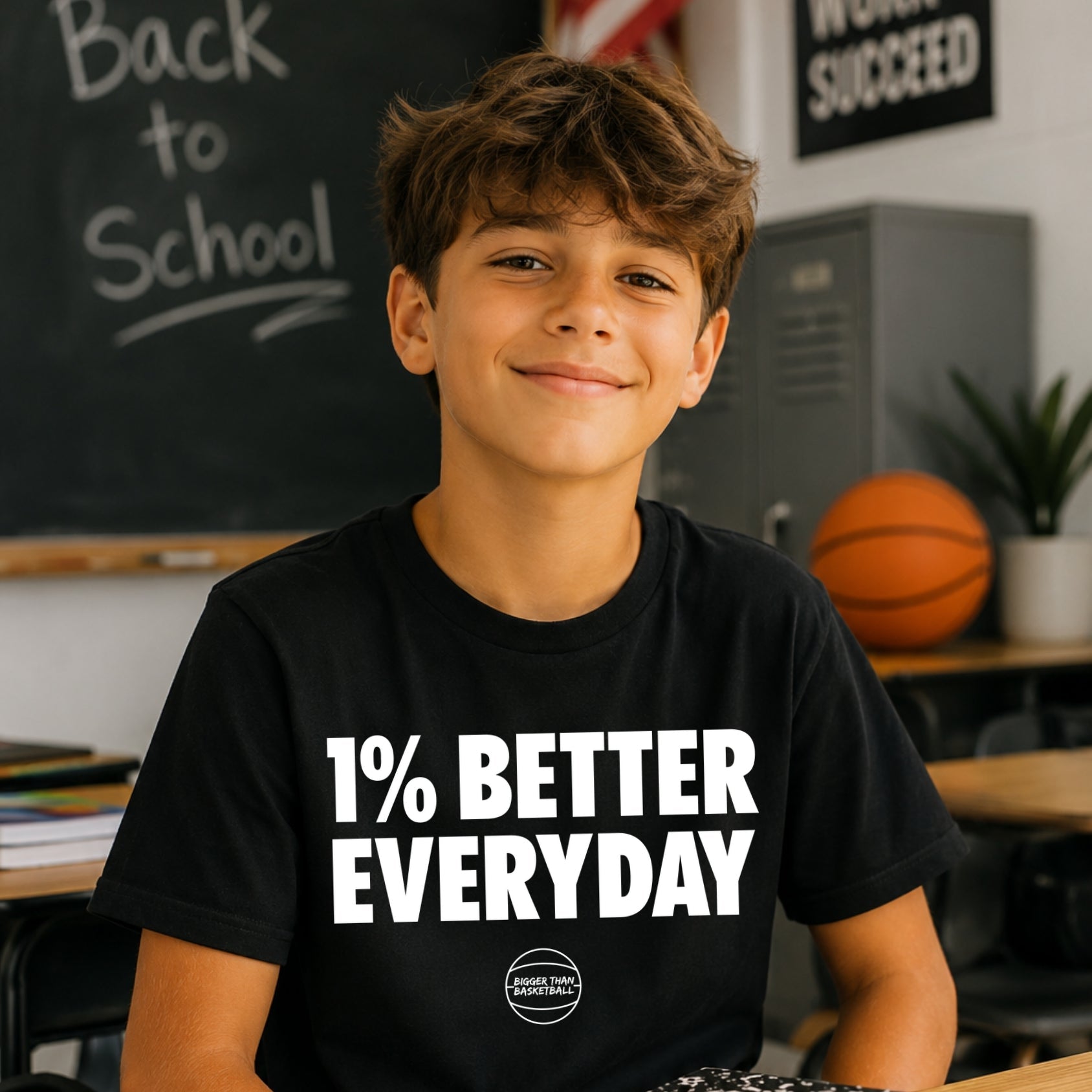 1% Better Everyday - T-Shirt - Black