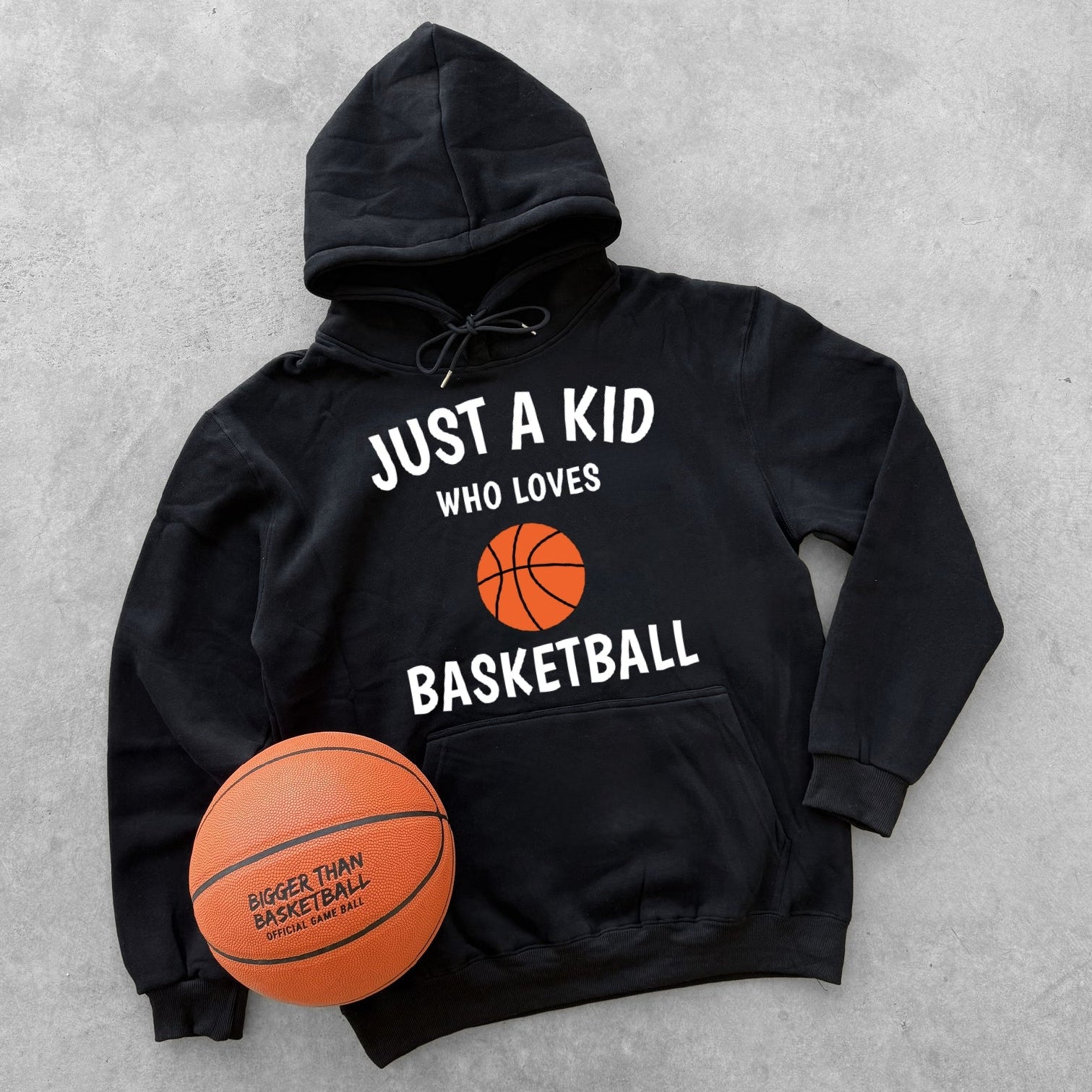 Just a Kid - Hoodie - Black
