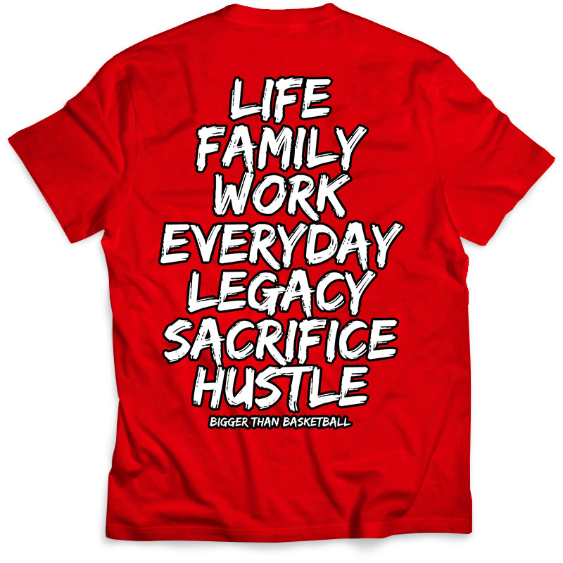 Basketball is Life - T-Shirt - Red