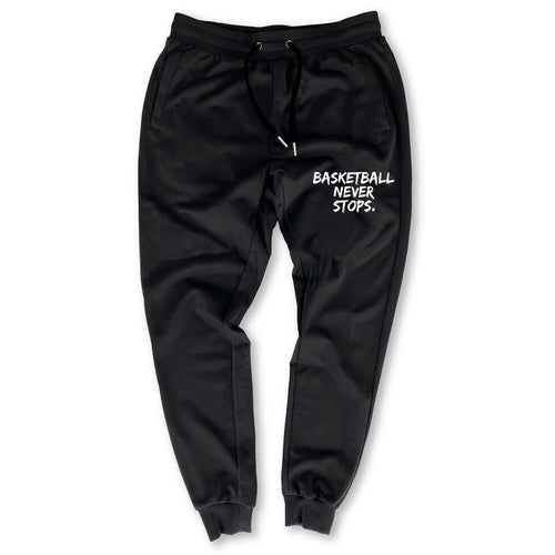 Basketball Never Stops - Joggers - Black