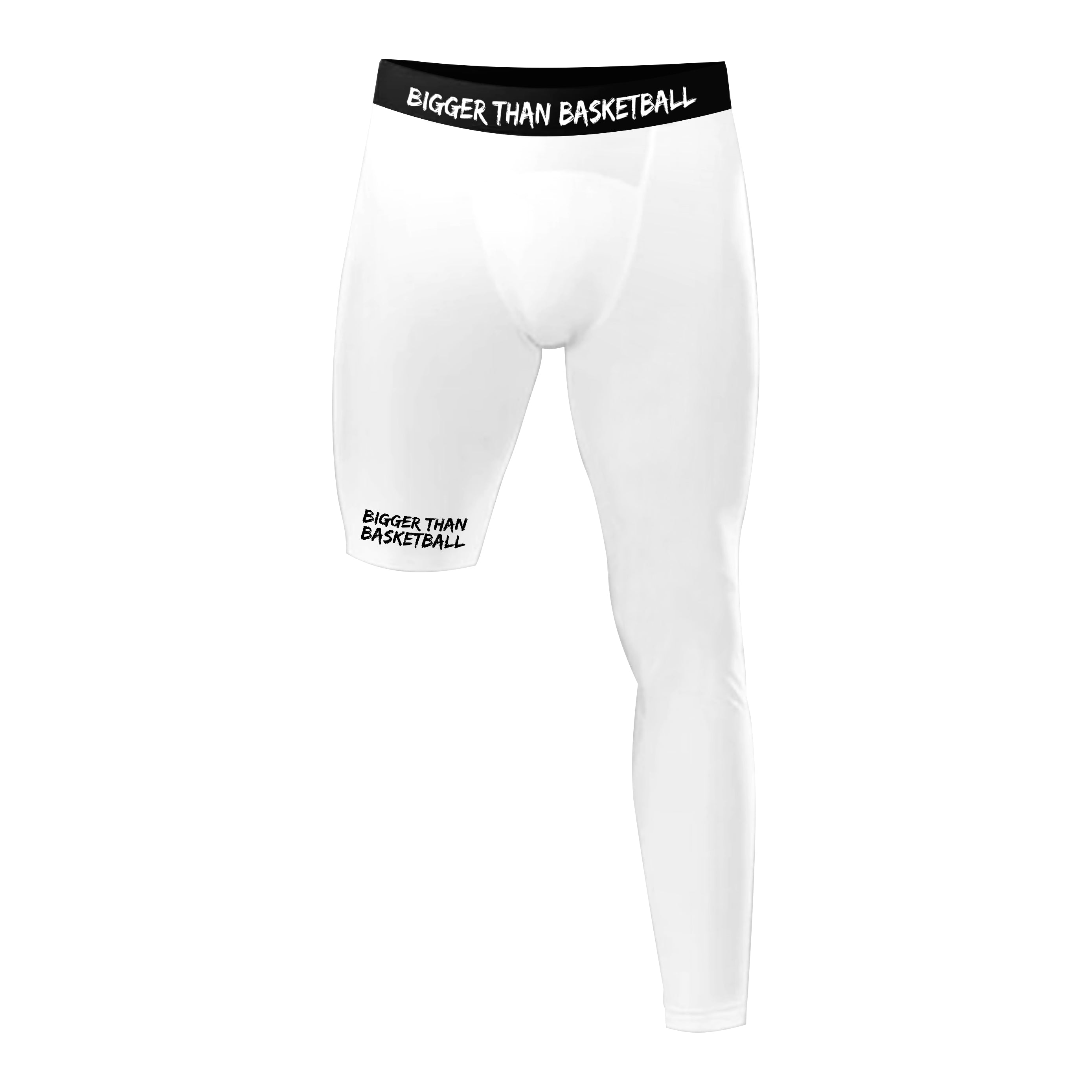 Single-Leg Performance Tights - Left - White