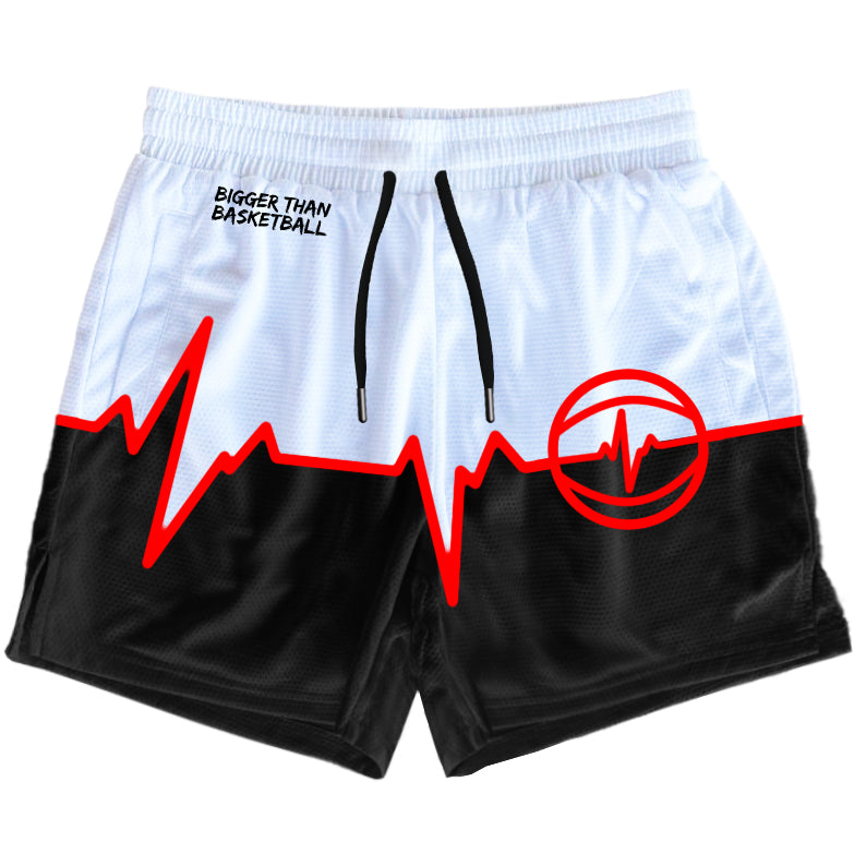 Lifeline - Shorts - Black / White