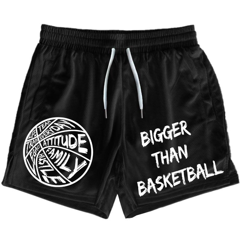 Bigger Than Basketball - Shorts - Black