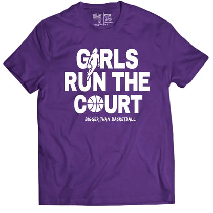 Girls Run The Court - T-Shirt - Purple