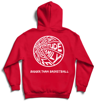 Bigger Than Basketball - Hoodie - Red