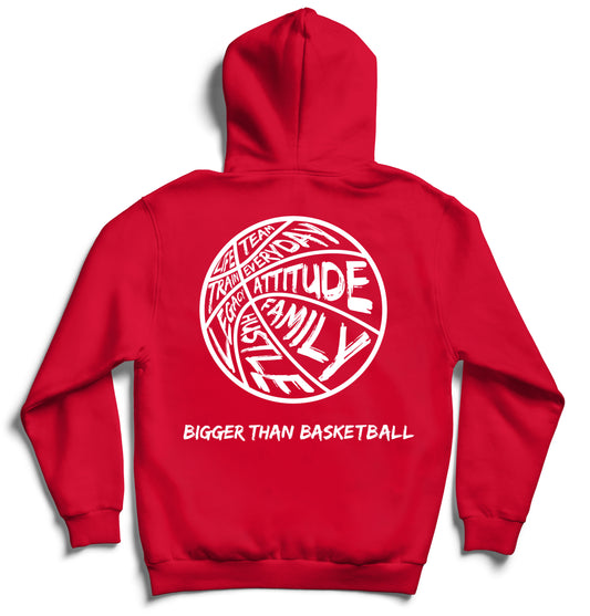 Bigger Than Basketball - Hoodie - Red